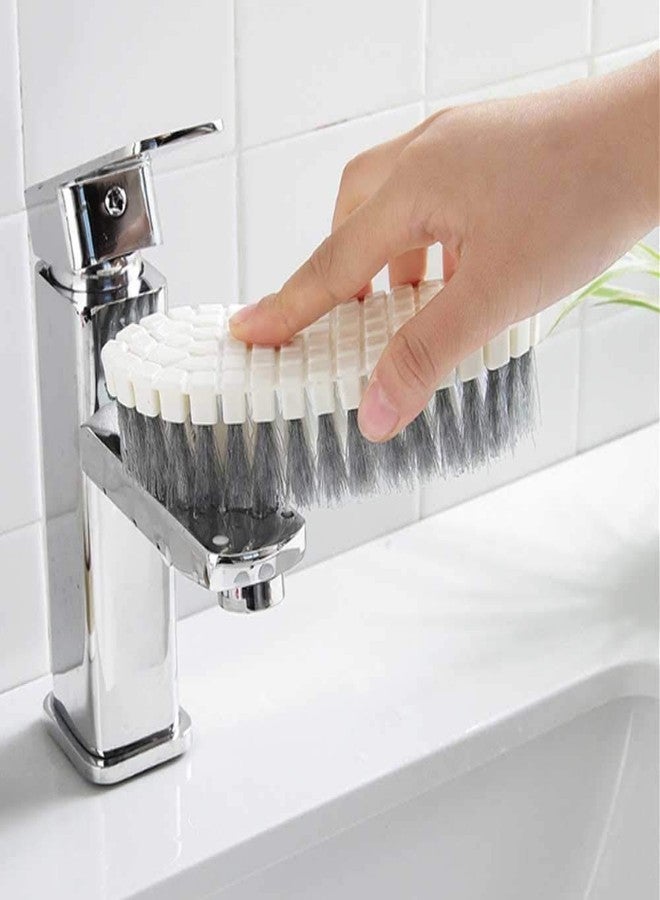 SIYANSHU Sink Cleaning Brush Bendable Brush Scrub Brush Perfect for Tubs, Sink, Tile Walls, Countertops and Floors (Pack of-1, White) - Image 2